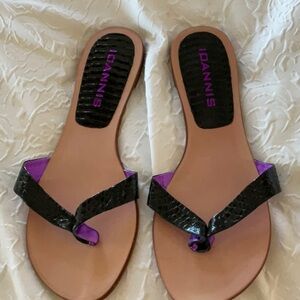 NWT IOANNIS SANDALS eu 40 9.5 black